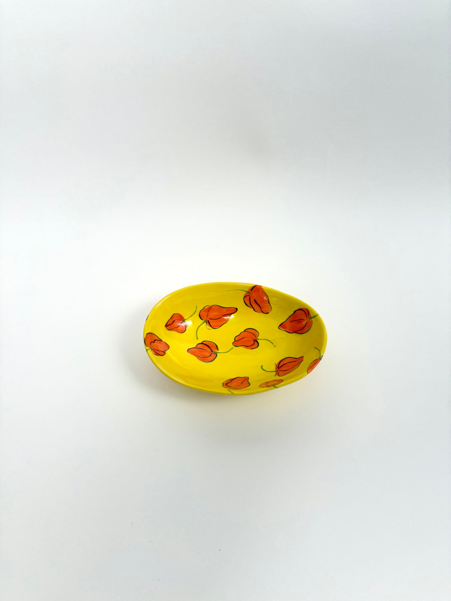 Large Oval scotch bonnet bowl